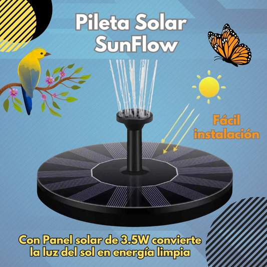 Fuente Solar SunFlow - Deja que el Sol Haga Correr la Belleza en tu Jardín