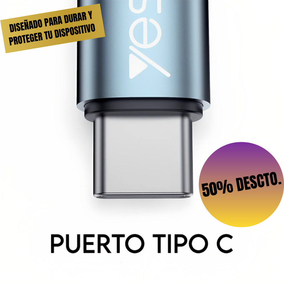 Cable Dual Tipo C Yesido CA67 | Carga Rápida 60W y Transmisión Estable