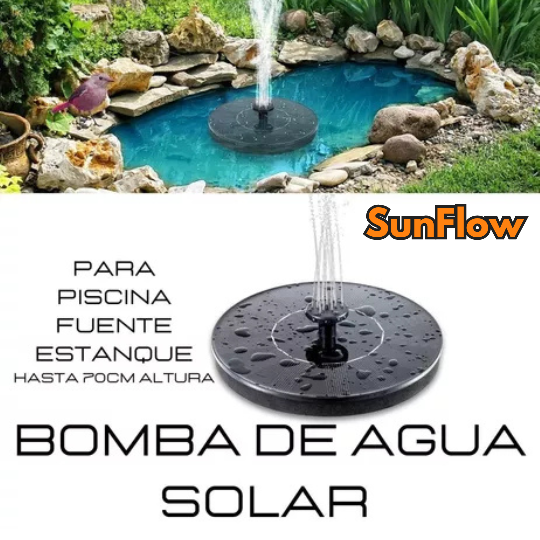 Fuente Solar SunFlow - Deja que el Sol Haga Correr la Belleza en tu Jardín