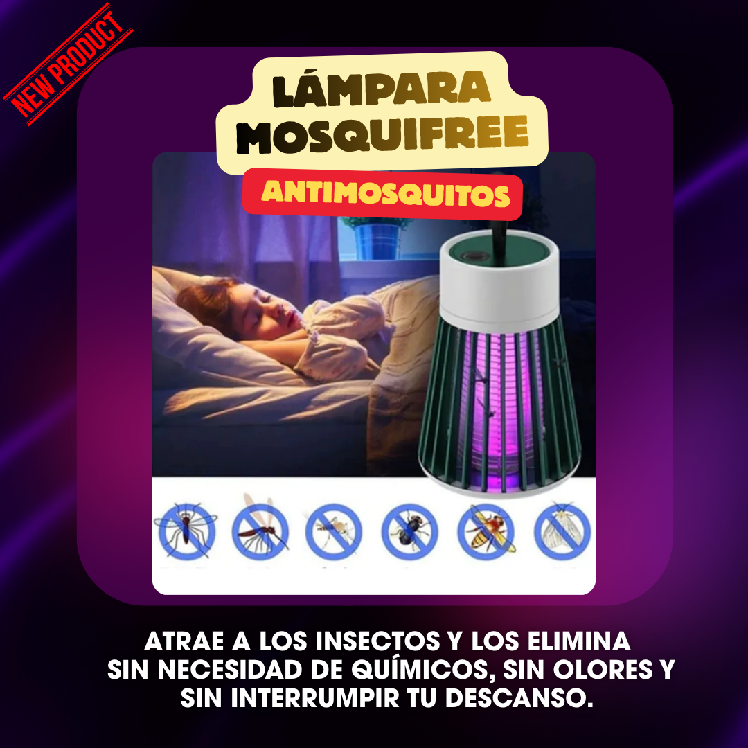 Lámpara MosquiFree – Duerme tranquilo, sin mosquitos ni venenos