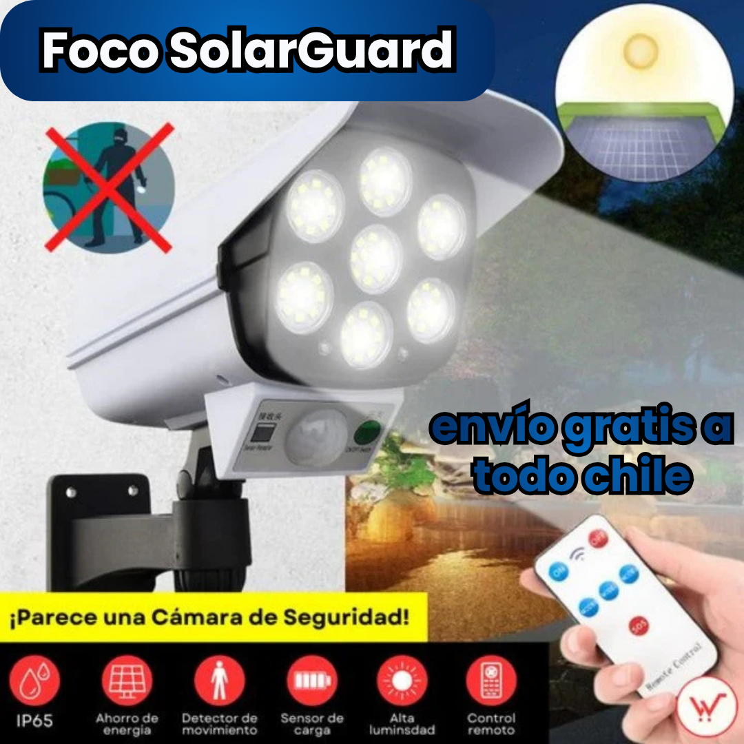 FOCO SOLARGUARD — ILUMINACIÓN Y SEGURIDAD, TODO EN UNO