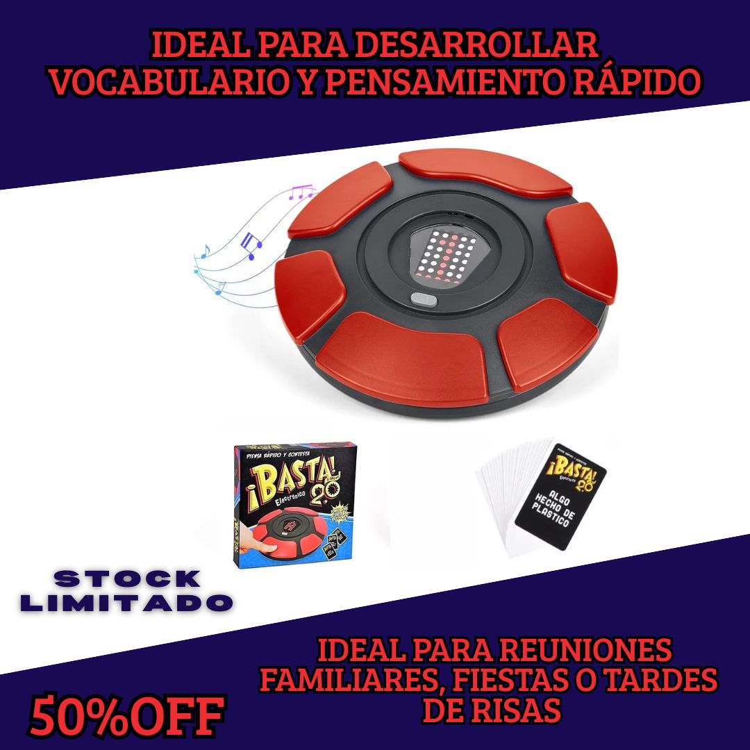 Juego de Mesa Electrónico Basta 2.0 | Diversión, Reto y Risas sin Fin