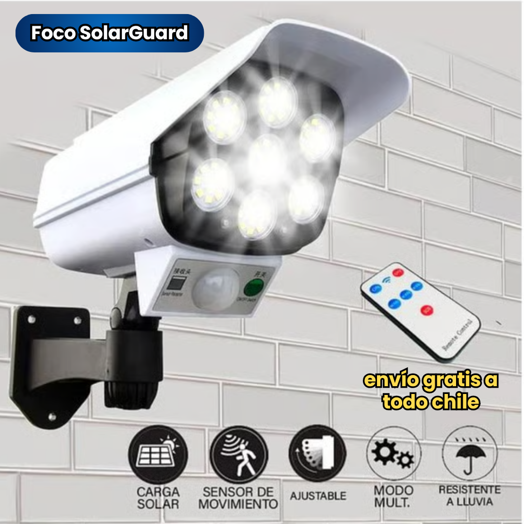 FOCO SOLARGUARD — ILUMINACIÓN Y SEGURIDAD, TODO EN UNO