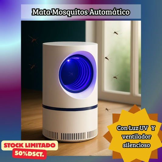 Mata Mosquitos Eléctrico LED UV | Duerme Sin Zumbidos, Sin Picaduras y Sin Químicos